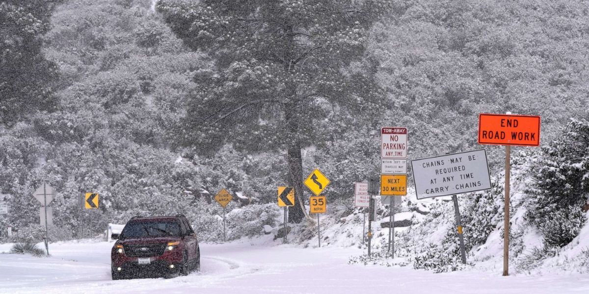 California Braces for Up to 4 Feet of Sierra Nevada Snow Amid Winter Storm; Travel Advisories Issued