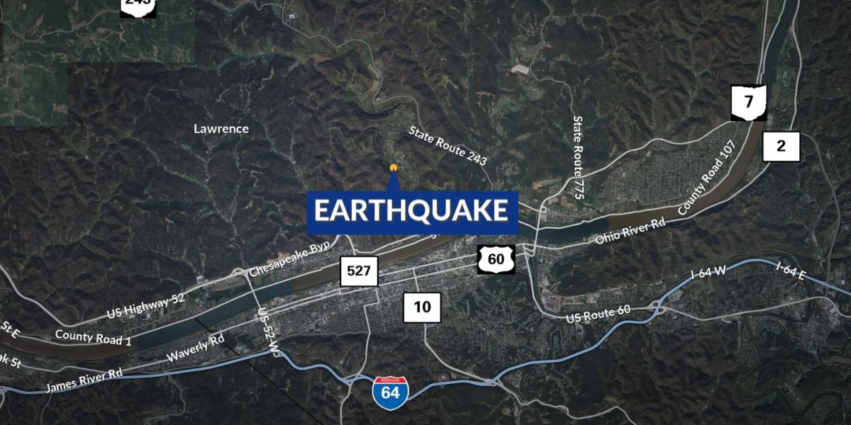 3.3 Magnitude Earthquake Near Chesapeake, Ohio, Impacts Kentucky, West Virginia Communities