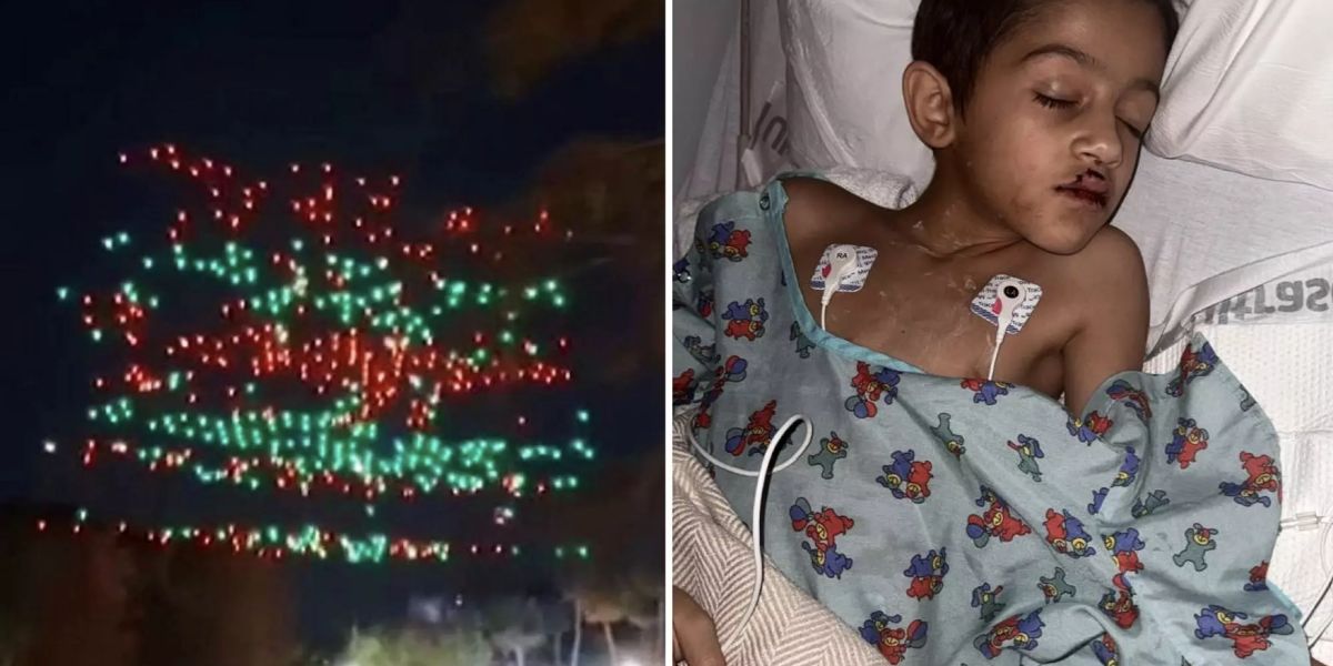 7-year-old Florida Boy Injured by Drone at Orlando Holiday Light Show, Faces Open-heart Surgery