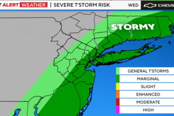 Storm Watch for New York, New Jersey Up to 4 Inches of Rain and 60 MPH Gusts