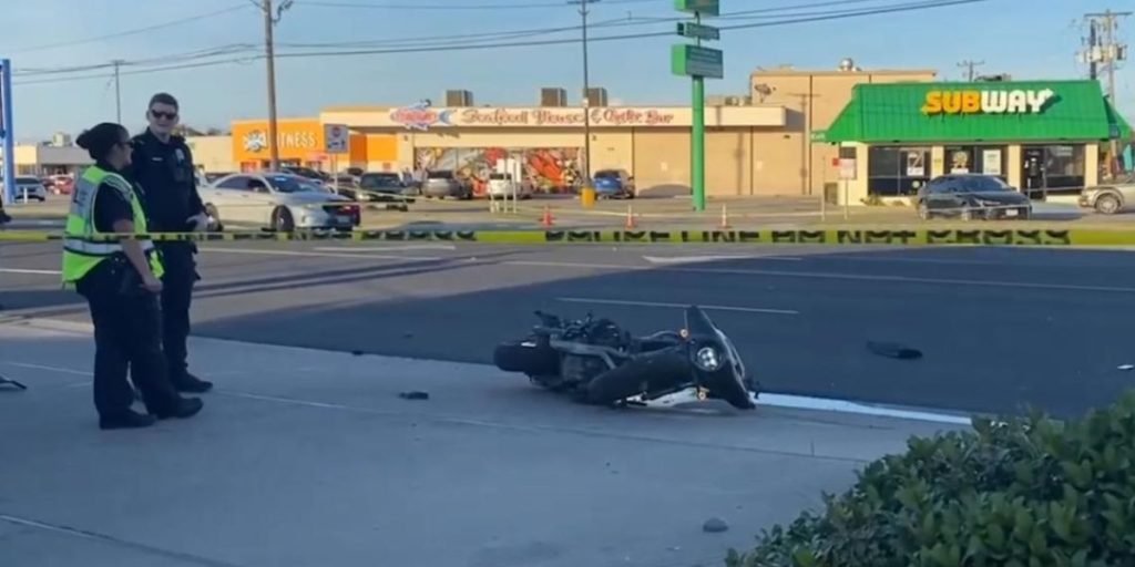 Three Injured in Corpus Christi Accident Between Suburban and Motorcycle, Roads Closed for Investigation