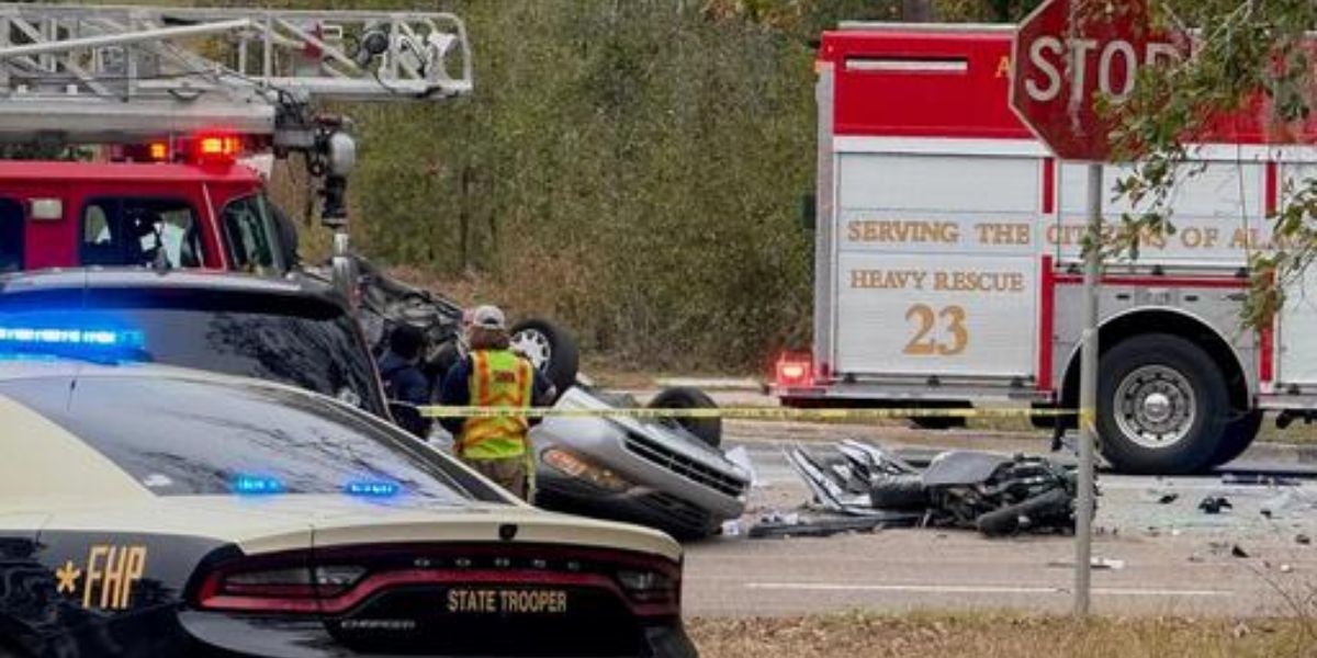 Three Killed in Tragic Motorcycle and Car Collision on West Newberry Road