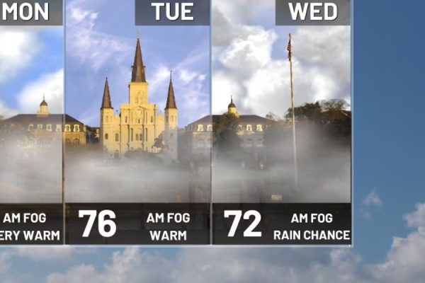 Warm Days in Louisiana End Midweek as Arctic Front Ushers in Freezing Temps