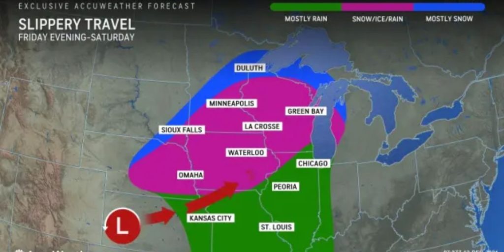 Weekend Storm to Bring Snow and Ice to Midwest Cities Like Omaha, Madison, and Minneapolis