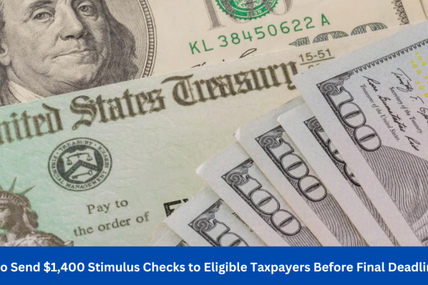 IRS to Send $1,400 Stimulus Checks to Eligible Taxpayers Before Final Deadline