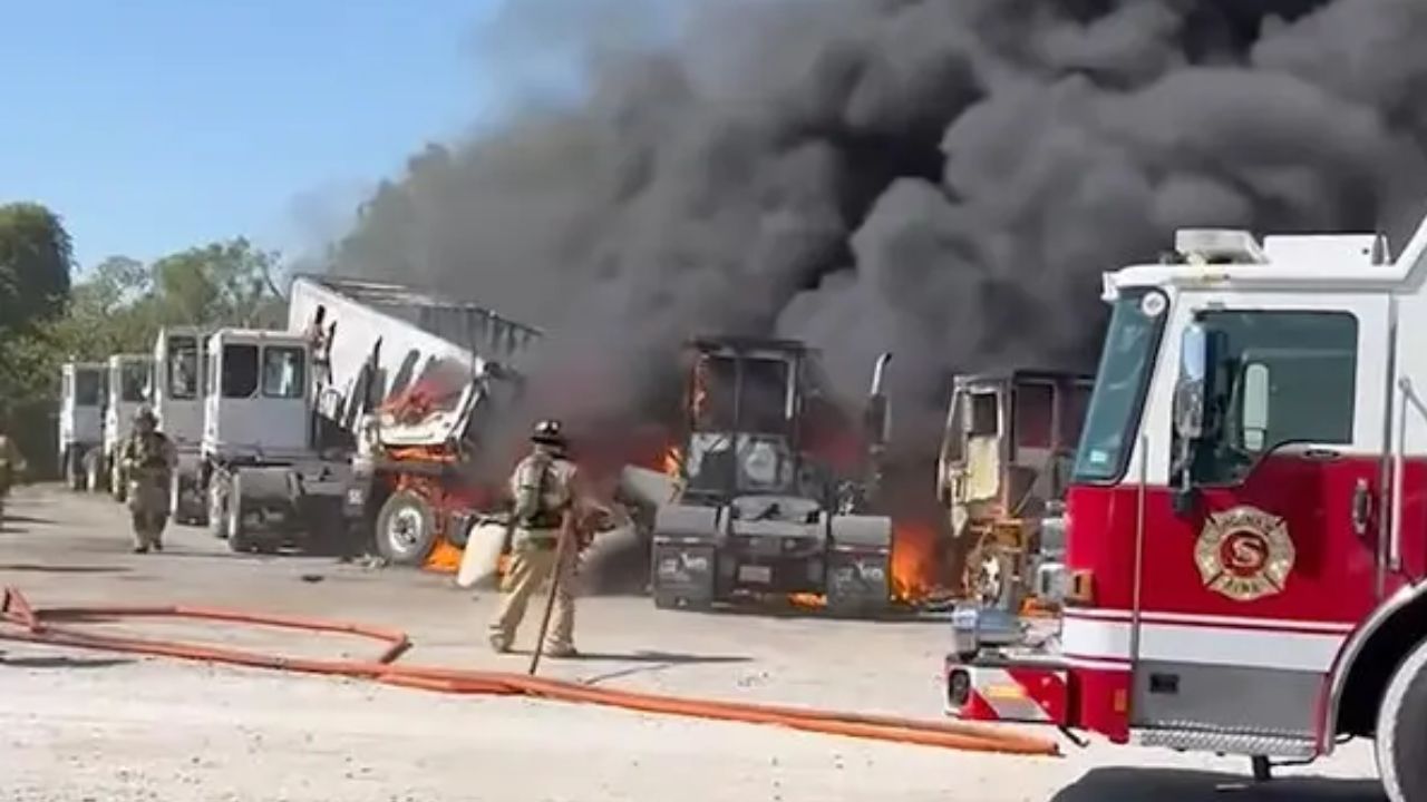 2 Dead After Plane Crashes Into 18-Wheeler in Fiery Explosion Near Texas Airfield